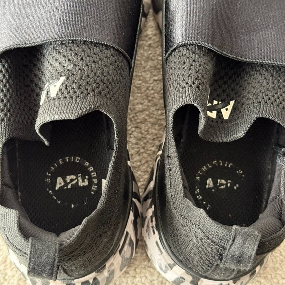 Women's APL Techloom Bliss Leopard Black & White Sneakers - 7 - Picture 12 of 12